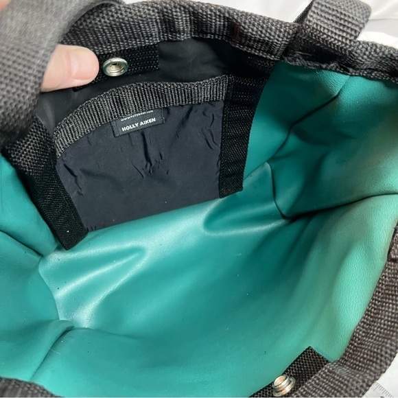 Holly Aiken Hand Crafted Vinyl Snap Close Tote (choose one color) - Picture 6 of 9